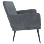 Banco de terciopelo gris oscuro 108x79x79 cm de vidaXL, Bancos - Ref: Foro24-351415, Precio: 148,72 €, Descuento: %