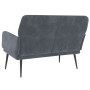 Banco de terciopelo gris oscuro 108x79x79 cm de vidaXL, Bancos - Ref: Foro24-351415, Precio: 148,72 €, Descuento: %