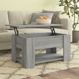 Engineered wood Sonoma gray coffee table 79x49x41 cm by vidaXL, Coffee table - Ref: Foro24-819276, Price: 88,11 €, Discount: %