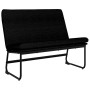 Banco de tela negro 100x75x76 cm de vidaXL, Bancos - Ref: Foro24-351323, Precio: 94,63 €, Descuento: %