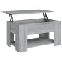 Engineered wood Sonoma gray coffee table 79x49x41 cm by vidaXL, Coffee table - Ref: Foro24-819276, Price: 81,93 €, Discount: %