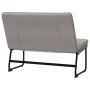 Banco de tela gris taupe 100x75x76 cm de vidaXL, Bancos - Ref: Foro24-351326, Precio: 72,84 €, Descuento: %