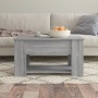 Engineered wood Sonoma gray coffee table 79x49x41 cm by vidaXL, Coffee table - Ref: Foro24-819276, Price: 81,93 €, Discount: %