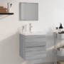 Sonoma gray plywood bathroom furniture set by vidaXL, Bathroom furniture - Ref: Foro24-3152865, Price: 158,99 €, Discount: %