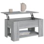 Engineered wood Sonoma gray coffee table 79x49x41 cm by vidaXL, Coffee table - Ref: Foro24-819276, Price: 81,93 €, Discount: %