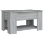 Engineered wood Sonoma gray coffee table 79x49x41 cm by vidaXL, Coffee table - Ref: Foro24-819276, Price: 81,93 €, Discount: %