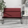 Banco de cuero sintético rojo tinto 100x64x80 cm de vidaXL, Bancos - Ref: Foro24-351370, Precio: 61,38 €, Descuento: %