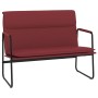 Banco de cuero sintético rojo tinto 100x64x80 cm de vidaXL, Bancos - Ref: Foro24-351370, Precio: 61,38 €, Descuento: %