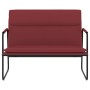 Banco de cuero sintético rojo tinto 100x64x80 cm de vidaXL, Bancos - Ref: Foro24-351370, Precio: 61,38 €, Descuento: %