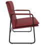 Banco de cuero sintético rojo tinto 100x64x80 cm de vidaXL, Bancos - Ref: Foro24-351370, Precio: 61,38 €, Descuento: %