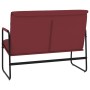 Banco de cuero sintético rojo tinto 100x64x80 cm de vidaXL, Bancos - Ref: Foro24-351370, Precio: 61,38 €, Descuento: %