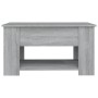 Engineered wood Sonoma gray coffee table 79x49x41 cm by vidaXL, Coffee table - Ref: Foro24-819276, Price: 81,93 €, Discount: %