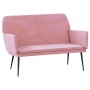 Banco de terciopelo rosa 108x79x79 cm de vidaXL, Bancos - Ref: Foro24-351385, Precio: 118,85 €, Descuento: %