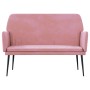 Banco de terciopelo rosa 108x79x79 cm de vidaXL, Bancos - Ref: Foro24-351385, Precio: 118,85 €, Descuento: %