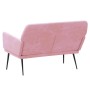 Banco de terciopelo rosa 108x79x79 cm de vidaXL, Bancos - Ref: Foro24-351385, Precio: 118,85 €, Descuento: %