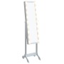 Standing mirror with white LED 34x37x146 cm by vidaXL, Mirrors - Ref: Foro24-351766, Price: 125,88 €, Discount: %