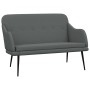 Banco de tela gris oscuro 110x76x80 cm de vidaXL, Bancos - Ref: Foro24-351484, Precio: 115,49 €, Descuento: %