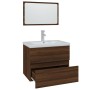 Set de muebles de baño madera contrachapada marrón roble de vidaXL, Muebles de baño - Ref: Foro24-3152875, Precio: 204,77 €, ...