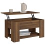 Mesa de centro madera contrachapada roble marrón 79x49x41 cm de vidaXL, Mesas de centro - Ref: Foro24-819277, Precio: 78,58 €...