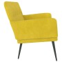 Banco de terciopelo amarillo 108x79x79 cm de vidaXL, Bancos - Ref: Foro24-351420, Precio: 147,55 €, Descuento: %