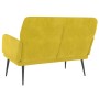 Banco de terciopelo amarillo 108x79x79 cm de vidaXL, Bancos - Ref: Foro24-351420, Precio: 147,55 €, Descuento: %