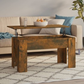 Smoked oak plywood coffee table 101x49x52 cm by vidaXL, Coffee table - Ref: Foro24-819278, Price: 65,99 €, Discount: %