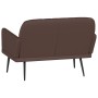 Banco de cuero sintético marrón 107x80x81 cm de vidaXL, Bancos - Ref: Foro24-351400, Precio: 77,26 €, Descuento: %