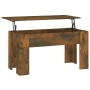 Mesa de centro madera contrachapada roble ahumado 101x49x52 cm de vidaXL, Mesas de centro - Ref: Foro24-819278, Precio: 65,44...