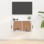 White wall TV cabinet 80x34.5x40 cm by vidaXL, TV Furniture - Ref: Foro24-816624, Price: 51,99 €, Discount: %