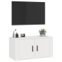 Weißer TV-Wandschrank 80x34,5x40 cm von vidaXL, TV-Möbel - Ref: Foro24-816624, Preis: 52,42 €, Rabatt: %