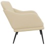 Banco de tela color crema 110x76x80 cm de vidaXL, Bancos - Ref: Foro24-351489, Precio: 93,58 €, Descuento: %