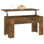 Mesa de centro madera contrachapada roble ahumado 101x49x52 cm de vidaXL, Mesas de centro - Ref: Foro24-819278, Precio: 65,44...