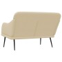 Banco de tela color crema 110x76x80 cm de vidaXL, Bancos - Ref: Foro24-351489, Precio: 93,58 €, Descuento: %