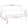 Cream-colored fabric bench 110x76x80 cm by vidaXL, Banks - Ref: Foro24-351489, Price: 93,58 €, Discount: %