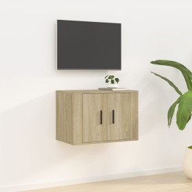 Sonoma oak wall-mounted TV cabinet 57x34.5x40 cm by vidaXL, TV Furniture - Ref: Foro24-816619, Price: 44,52 €, Discount: %