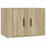 Mueble para TV de pared roble Sonoma 57x34,5x40 cm de vidaXL, Muebles TV - Ref: Foro24-816619, Precio: 46,60 €, Descuento: %