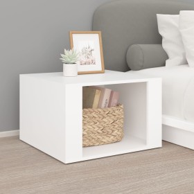 Mesita de noche madera contrachapada blanco 57x55x36 cm de vidaXL, Mesitas de noche - Ref: Foro24-816552, Precio: 40,99 €, De...