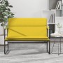 Banco de tela amarillo claro 100x64x80 cm de vidaXL, Bancos - Ref: Foro24-351359, Precio: 58,73 €, Descuento: %