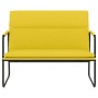 Banco de tela amarillo claro 100x64x80 cm de vidaXL, Bancos - Ref: Foro24-351359, Precio: 58,73 €, Descuento: %