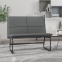 Banco de cuero sintético gris 100x75x76 cm de vidaXL, Bancos - Ref: Foro24-351339, Precio: 77,90 €, Descuento: %