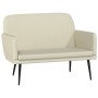 Cream-colored synthetic leather sofa 107x80x81 cm by vidaXL, Banks - Ref: Foro24-351399, Price: 99,46 €, Discount: %