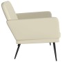 Banco de cuero sintético color crema 107x80x81 cm de vidaXL, Bancos - Ref: Foro24-351399, Precio: 99,46 €, Descuento: %