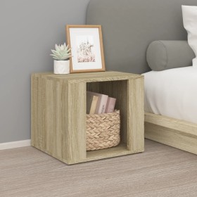 Mesita de noche madera contrachapada roble Sonoma 41x40x36 cm de vidaXL, Mesitas de noche - Ref: Foro24-816547, Precio: 34,99...