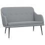 Banco de tela gris claro 110x76x80 cm de vidaXL, Bancos - Ref: Foro24-351483, Precio: 93,58 €, Descuento: %