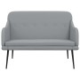 Banco de tela gris claro 110x76x80 cm de vidaXL, Bancos - Ref: Foro24-351483, Precio: 93,58 €, Descuento: %