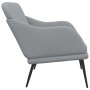 Banco de tela gris claro 110x76x80 cm de vidaXL, Bancos - Ref: Foro24-351483, Precio: 93,58 €, Descuento: %