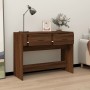 Mesa consola madera contrachapada roble marrón 100x39x75 cm de vidaXL, Mesas - Ref: Foro24-816783, Precio: 63,97 €, Descuento: %