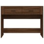 Mesa consola madera contrachapada roble marrón 100x39x75 cm de vidaXL, Mesas - Ref: Foro24-816783, Precio: 63,97 €, Descuento: %