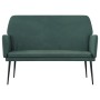 Banco de terciopelo verde oscuro 108x79x79 cm de vidaXL, Bancos - Ref: Foro24-351384, Precio: 112,30 €, Descuento: %