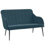 Blue velvet bench 110x76x80 cm by vidaXL, Banks - Ref: Foro24-351473, Price: 97,19 €, Discount: %